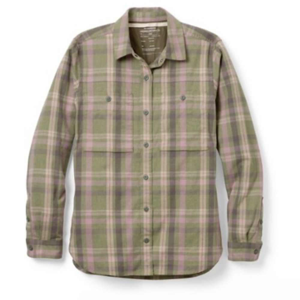 REI Co-Op Organic Cotton Wallace Lake Flannel Button Down Shirt